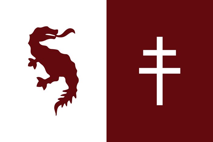 FC Metz Emblem with Graoully and Cross of Lorraine
