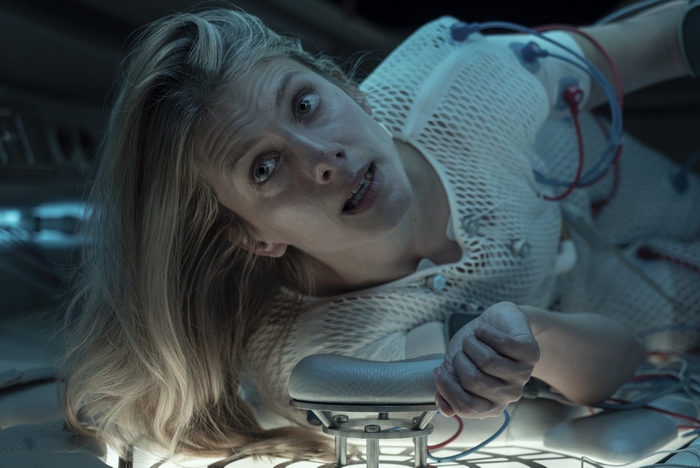 Melanie Laurent in Oxygen, wired and distressed