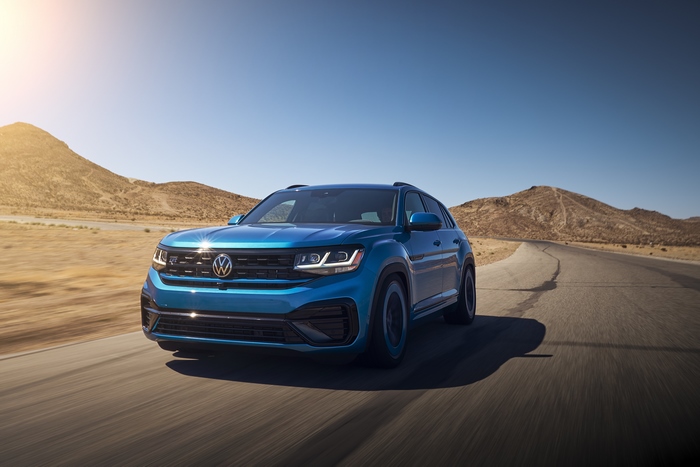 Volkswagen Atlas Cross Sport GT Concept SUV on desert road