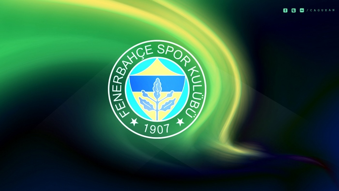 Fenerbahçe S.K. Emblem with Abstract Swirls