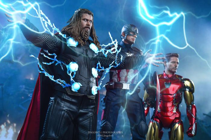 Avengers Endgame Thor, Captain America, Iron Man