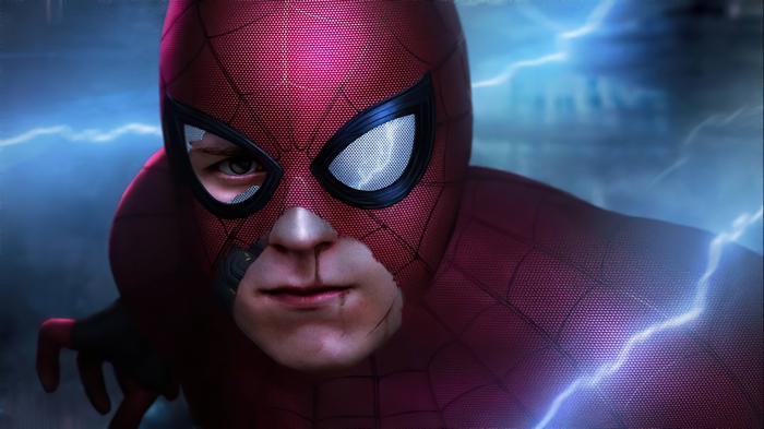 Spider-Man Intense Close-up Action Scene