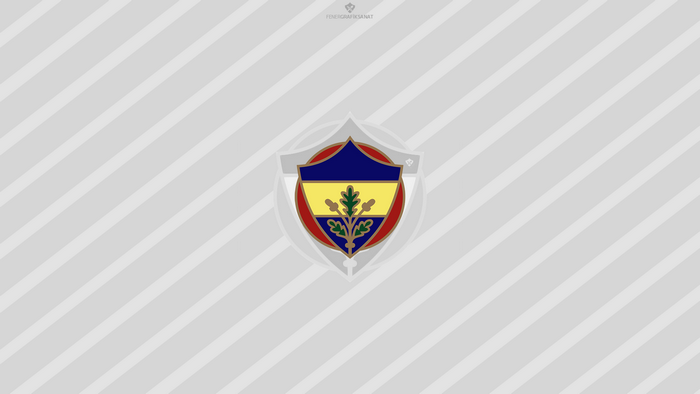 Fenerbahçe S.K. Emblem Logo on Striped Background