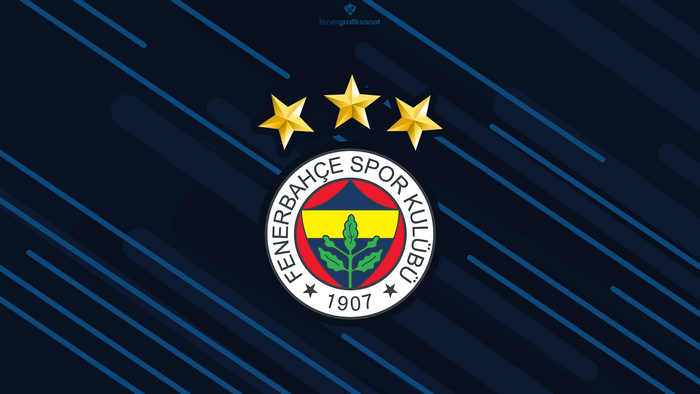 Fenerbahçe S.K. Logo with Three Gold Stars