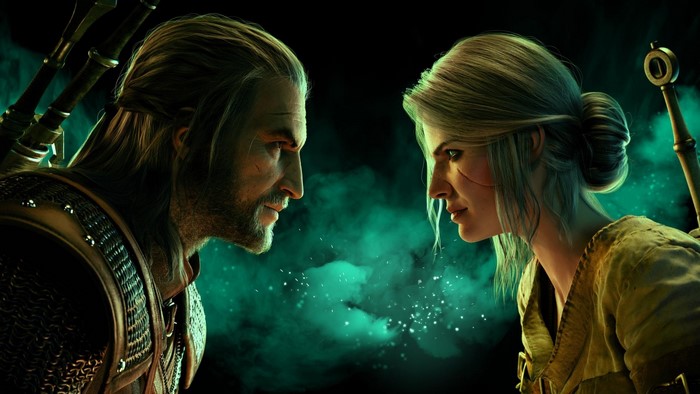 Geralt and Ciri Face Off in The Witcher