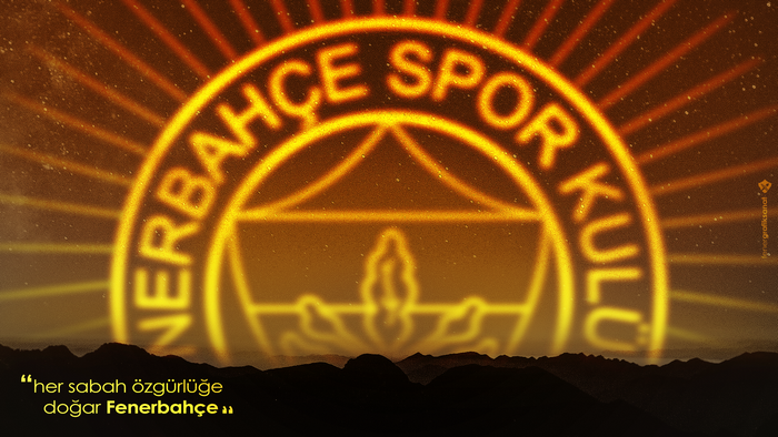 Fenerbahçe S.K. Logo Rising Sun over Mountains