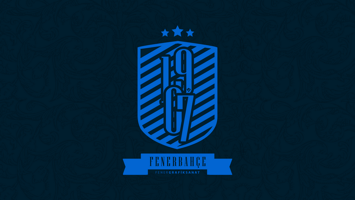 Fenerbahçe S.K. 1907 Blue Soccer Emblem