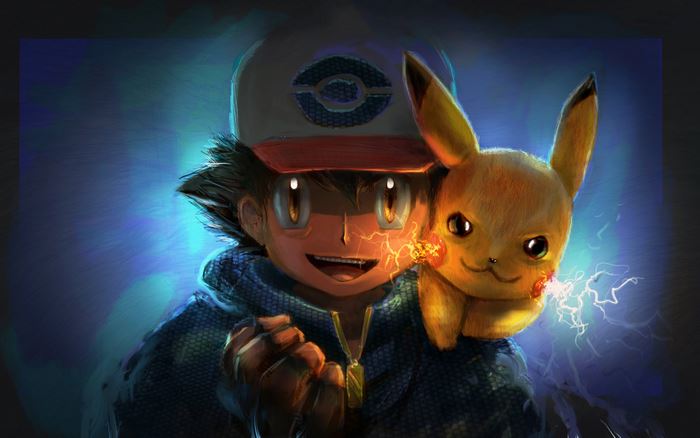 Ash Ketchum and Pikachu in 4K