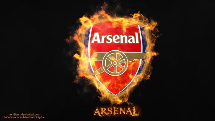 Fiery Arsenal F.C. Logo