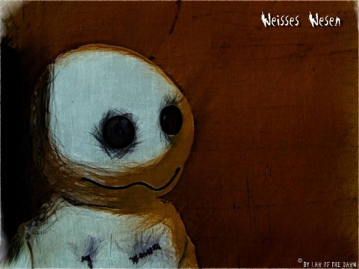 Weisses Wesen: Self-alienation creepy artwork