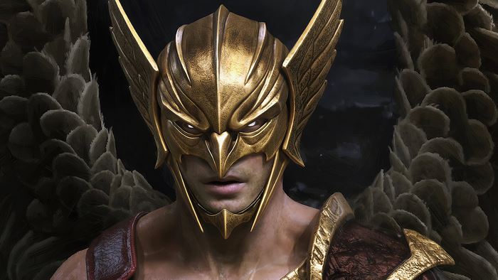 Hawkman Golden Helmet and Feathered Wings