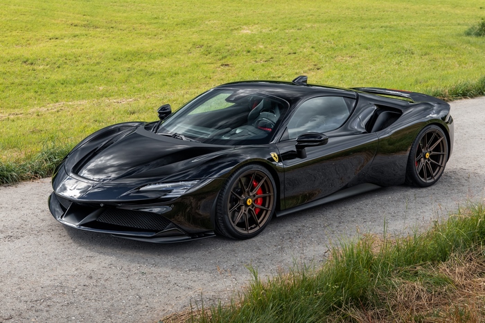 2021 Black Novitec Ferrari SF90 Stradale Supercar