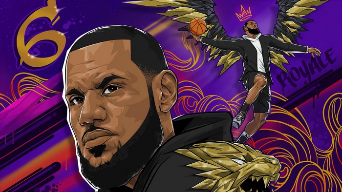 LeBron James Fortnite Art Illustration