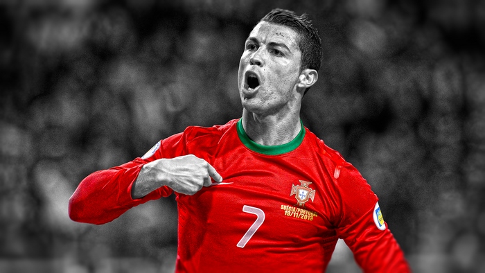 Cristiano Ronaldo in Portugal National Team Jersey