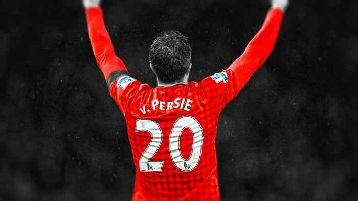 Robin Van Persie 20 Manchester United celebration