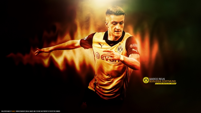 Marco Reus Borussia Dortmund fiery glow