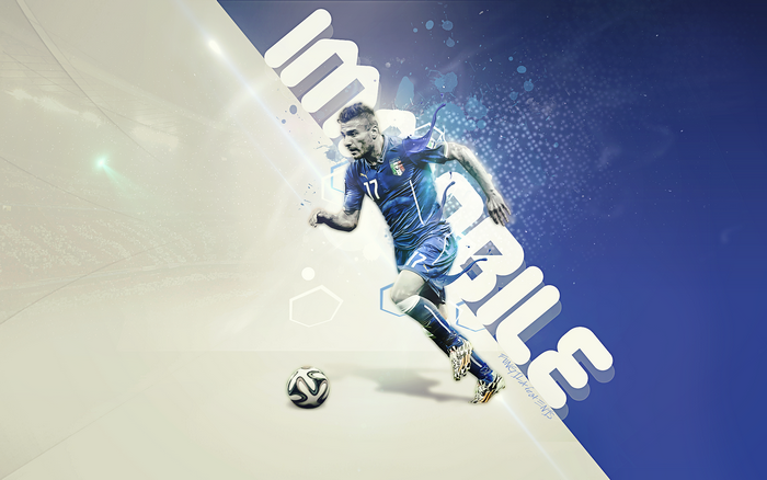 Ciro Immobile, Italy National Team player with football
