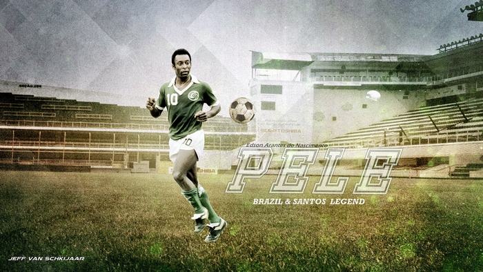 Pele Iconic Soccer Moment Brazil Legend