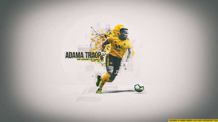 Adama Traoré Wolverhampton Wanderers Football Artwork