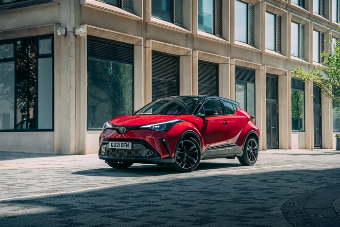 Red Toyota C-HR Hybrid GR Sport SUV