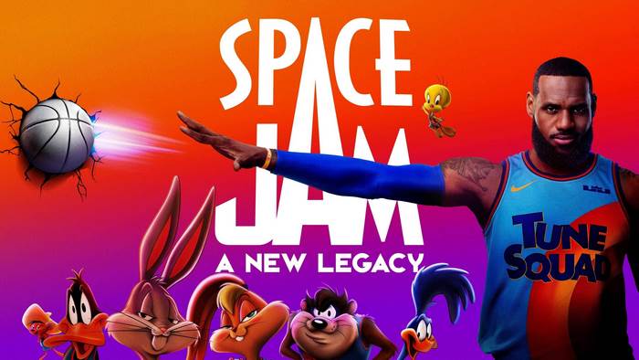 Space Jam: A New Legacy poster featuring LeBron James