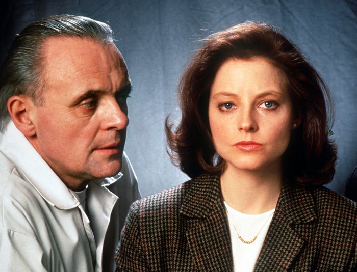 Anthony Hopkins and Jodie Foster in The Silence of the Lambs
