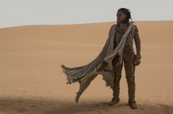 Sharon Duncan-Brewster as Liet-Kynes in Dune desert