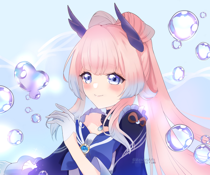 Sangonomiya Kokomi and Shimmering Bubbles