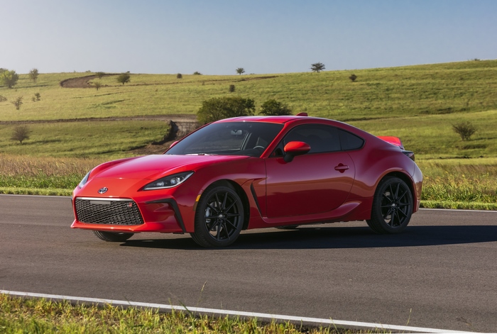 Red 2022 Toyota GR 86 Sport Car on Road