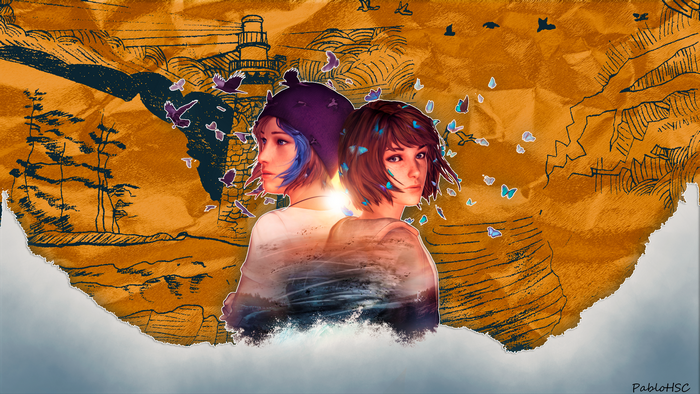 Colorful Max and Chloe with Lighthouse and Storm