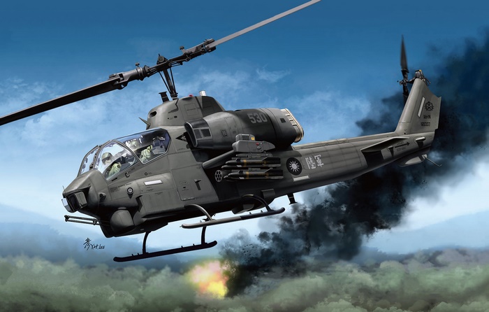 Taiwanese Bell AH-1 SuperCobra Attack Helicopter