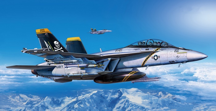 Boeing F/A-18E/F Super Hornet Jet Fighter 4K