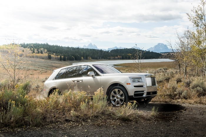 Rolls-Royce Cullinan Luxury SUV in Scenic Landscape