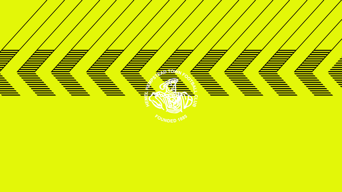 Hemel Hempstead Town FC Logo Yellow Chevron Pattern