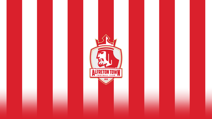 Alfreton Town F.C. Emblem Red White Stripes