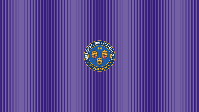 Shrewsbury Town F.C. Emblem Purple Stripes
