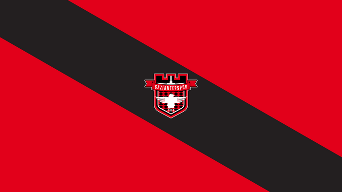 Gaziantepspor Soccer Flag with Emblem
