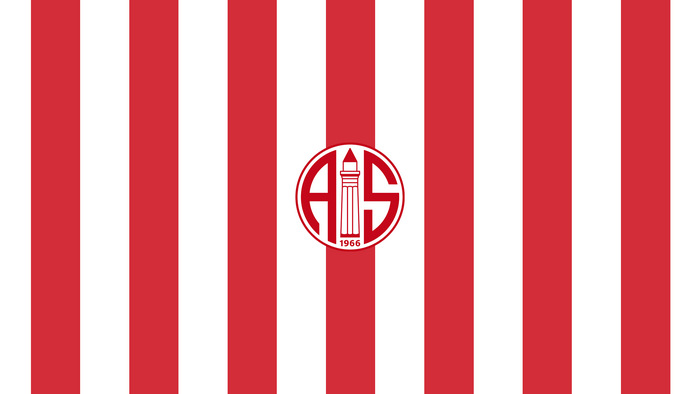Antalyaspor Football Club Logo Red White Stripes