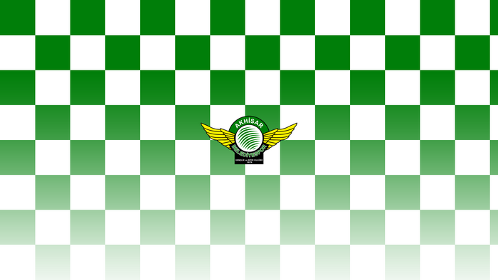 Akhisarspor Logo Green White Checkered Gradient