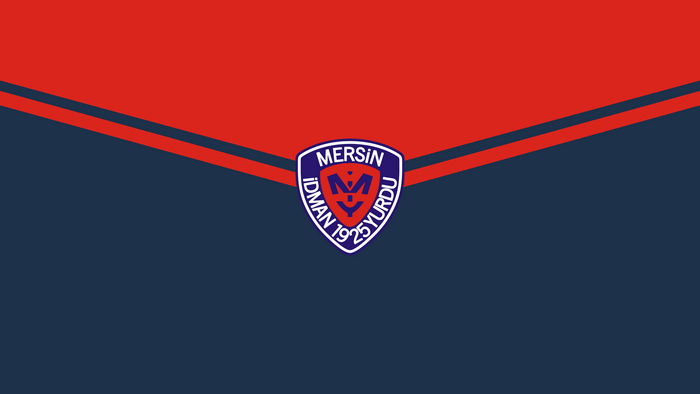Mersin İdman Yurdu Logo with Red and Blue Stripes