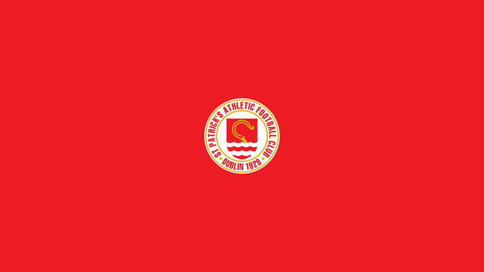 St. Patrick's Athletic F.C. Soccer Logo Red