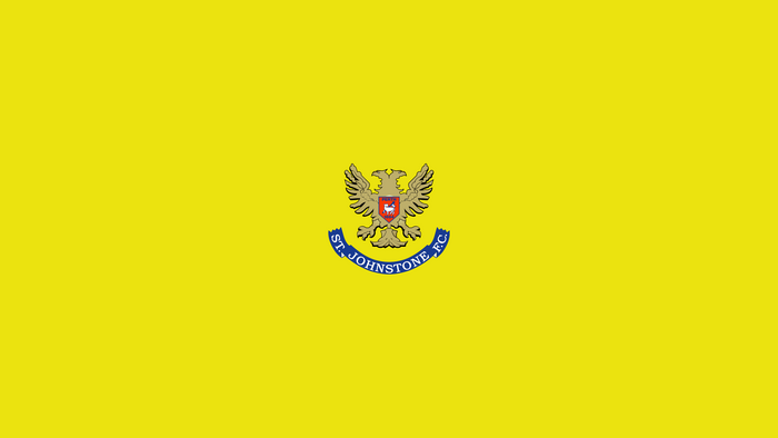 St Johnstone F.C. Emblem on Yellow Background