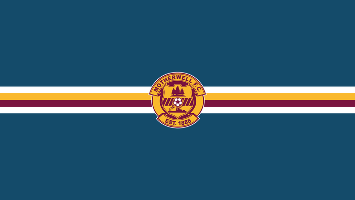 Motherwell F.C. Logo with Stripes