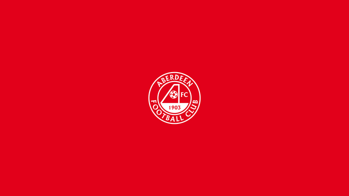Aberdeen F.C. Soccer Logo on Red