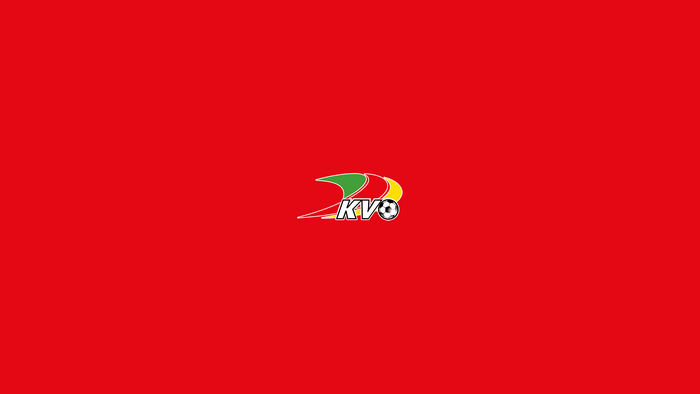 K.V. Oostende Soccer Logo on Red