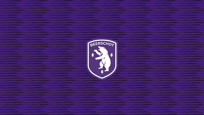 K Beerschot VA Logo on Purple Pattern