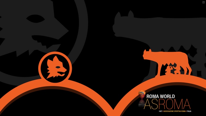 A.S. Roma wolf and Capitoline Wolf emblems