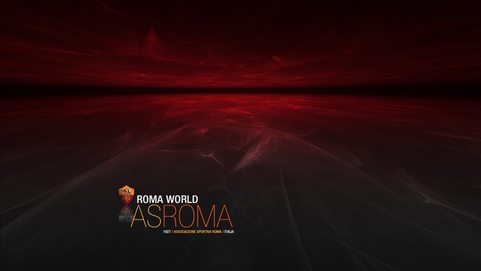 A.S. Roma World Logo Abstract Red