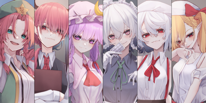 Touhou characters lineup
