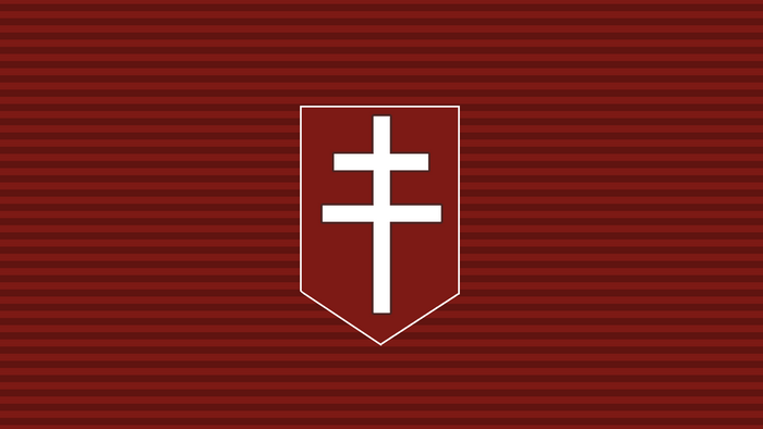 FC Metz Soccer Logo Red Double Cross